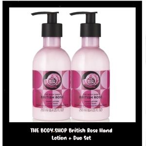 THE BODY SHOP British Rose Hand Lotion + Duo Set